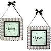 My Baby Sam Baby Love 2 Piece Hanging Wall Art, Pink