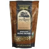 truRoots Organic Sprouted Mung Beans 10 Ounce Pouches Pack of 6 by truRoots