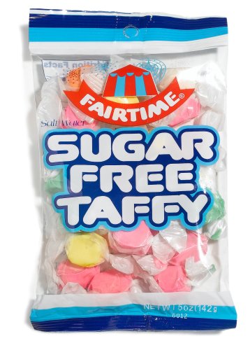 Fair Time Sugar Free Taffy, 5-Ounce Bags (Pack of 24) by Fair Time