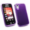 EMARTBUY SAMSUNG S5230 TOCCO LITE DOTS PATTERN GEL SKIN COVER/CASE PURPLE