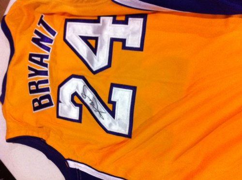 Kobe Bryant Autographed Hand Signed Authentic Los Angeles Lakers Jersey