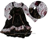 Jottum Brown Velvet Dress 3 Piece Set