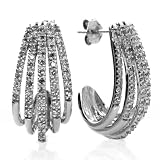 10k Choice of White or Yellow Gold 5-Row Diamond Earrings (1/2 cttw, I-J Color, I1-I2 Clarity)