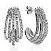 10k Choice of White or Yellow Gold 5-Row Diamond Earrings (1/2 cttw, I-J Color, I1-I2 Clarity)