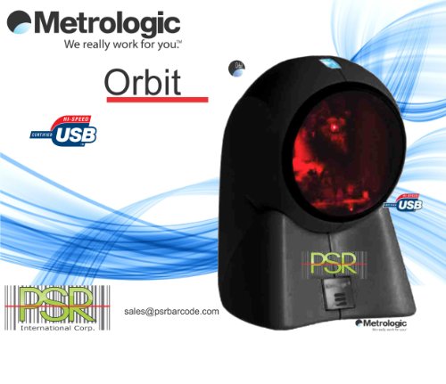 Metrologic MS7120 Orbit-pre-owned, tested, working, in good condition, omnidirectional, small-in-size lazer scanner-scans 1200 scan lines per second, scanning head tilts a full 30 degrees, easy to find sweetspot, increased 1st pass rate, has data editing, USB, black. MS3580, LS9100, M2007, IS6520 On Sale