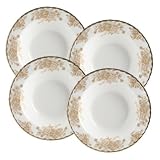 Royal Doulton-Royal Albert Old Country Roses Gold Rim Soups, Set of 4