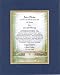 Personalized Touching and Heartfelt Poem for Wedding - 10 Secrets for a Successful Marriage . . . Poem on 11 x 14 inches Double Beveled Matting (Blue On Gold)
