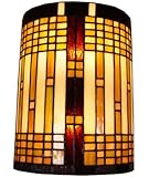 Amora Lighting AM1077WL10 Tiffany Style 2 Light Geometric Wall Sconce Lamp