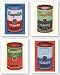 Campbell's Soup Can, 1965 Set by Andy Warhol 12"x8" Art Print Poster