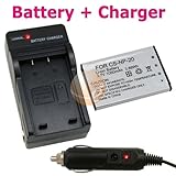NP-20 Battery + Charger for CASIO Exilim EX-Z60 Camera