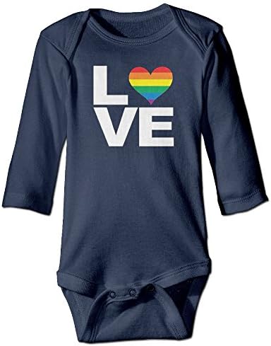 Love-rainbow-heart Cute Baby Onesie Cotton Toddler Clothes