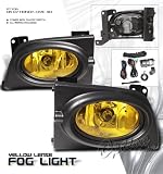 2006-2007 HONDA CIVIC COUPE 2DR JDM YELLOW FOG LIGHTS LAMP COMPLETE KIT
