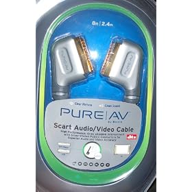 B0012335K6 Belkin PureAV Cable High-definition Scart Video 2.4m Silver Ref AV51500ea08