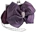 Bold Butterfly Bow Rhinestones Brooch Evening Bag Clutch, Clasp Handbag Purse w/Hidden Chain