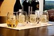 Set of 4 Assorted Stemless Wine Glasses Bottle Label Vineyard Red White Set of 4 Assorted Stemless Wine Glasses Bottle Label Vineyard Red White