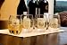 Set of 4 Assorted Stemless Wine Glasses Bottle Label Vineyard Red White