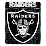 NFL Oakland Raiders 50-Inch-by-60-Inch Micro-Raschel Plush Throw "Livin Large" Design