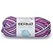 Bernat Handicrafter Cotton Ombre Yarn - (4) Medium Gauge 100% Cotton - 12 oz - Purple Perk - Machine Wash & Dry