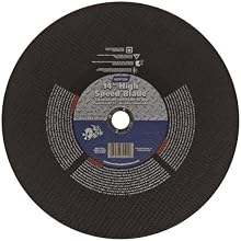 Norton Metal Decking High Speed Reinforced Abrasive Cut-off Wheel, Type 01, 14" Diameter x 1/8" Thickness, 1" Arbor (Pack of 1)