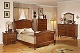 Elements International Kennedy Bedroom Set (Traditional Cherry Finish)