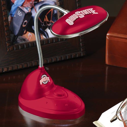 NCAA Ohio State Buckeyes Scarlet LED Desk Lamp NCAA Ohio State Buckeyes Scarlet LED Desk Lamp