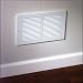 Tools & Hardware : Contemporary Painted White Return Grill- 6" X 10"