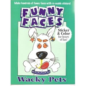 Funny Faces Sticker on Funny Faces Sticker Books   Wacky Pets  Trident  9781860911132  Amazon