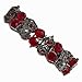 1928 Black-plated Red Aurora Borealis Crystal