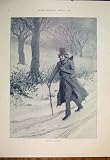 TRAMPED ON STEADILY MINSTREL FIDDLE SNOW FINE ART 1906