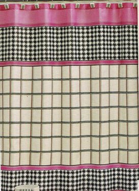 Houndstooth Bathroom Bath Shower Curtain