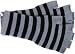 Fingerless knit Gloves - Comes in several colors! (Black/Grey)