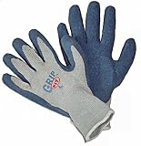 Workforce Industrial Grip Fit Blue Latex, Heavy Duty, Medium, Tagged - 12 Per Package