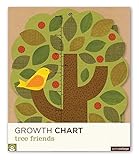 Petit Collage Folding Growth Chart, Tree Friends