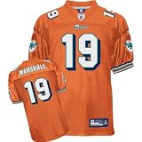 Reebok Miami Dolphins Brandon Marshall Authentic Alternate Jersey Size 48