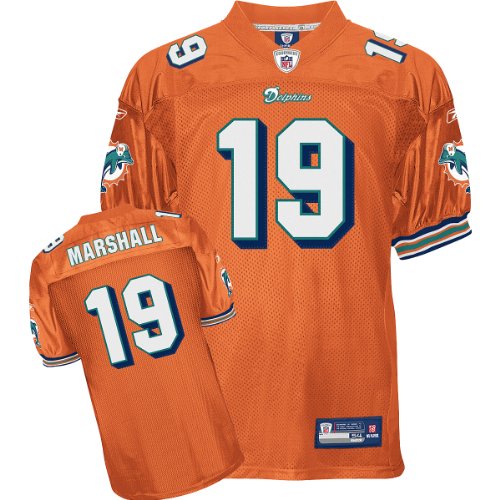 Reebok Miami Dolphins Brandon Marshall Authentic Alternate Jersey Size 52