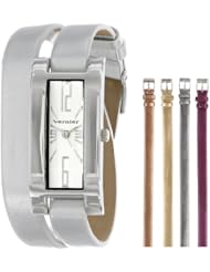 Vernier Womens VNR11127 Five Interchangeable Double Wrap Watch