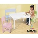 Nantucket Tbl w/ Bench & 2 Chairs - Pastel