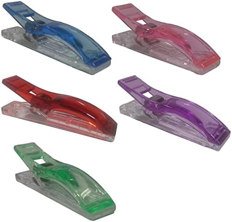 World Weidner 25 Pieces of Sewing Quilting &amp; Crafting JUMBO Wonder Clips Assorted Colors