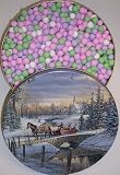 Review Scott's Cakes  / Scott's Cakes Chocolate Dutch Mints in a Large Sleigh Ride Tin