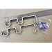 A&F Rod Decor -Heavy Duty Double Curtain Rod Brackets -satin nickel