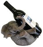Big Happy Elephant Wine Bottle Holder - Plus Bonus Stopper