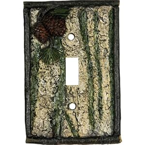 Rivers Edge Products Oak Single Switch Electrical Cover Plate
