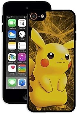 Ipod Touch 6th Case Pokemon Pikachu Cartoon Theme for Woman- Thin Fit Phone Case Cover for Ipod Touch 6th