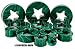 MALACHITE PLUG WITH STAR CUTOUT TMLCST13 -13MM(1/2