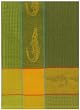 Waffle Weave 100% Cotton Alligator Fern Green Dishtowel 18" X 28" Set / 6