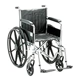 NOVA Wheelchair with Fixed Full Arms and S/A Footrests