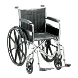 NOVA 5060S Wheelchair with Fixed Full Arms and S/A Footrests, 16"