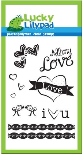Lucky Lilypad Clear Stamps, Love Always, 4-Inch by 6-Inch