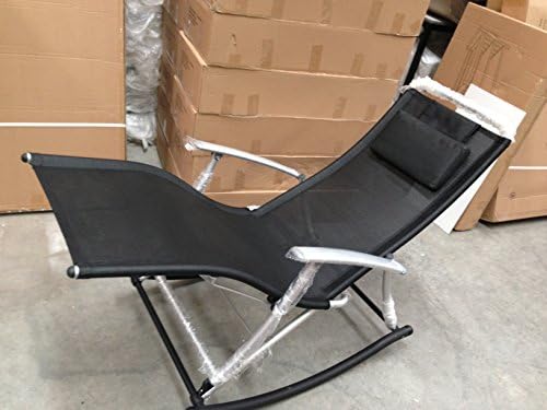 Outdoor Indoor Rocking Recliner Chair for Patio or Pool