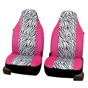 Provide Different Appearance to Car with Velour Zebra Seat Covers